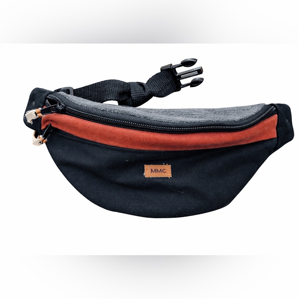 Black and Red Waist Bag